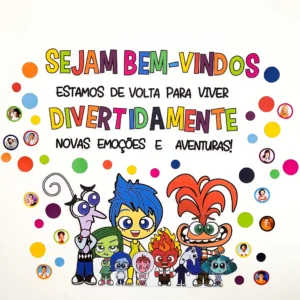 Painel Volta às Aulas Divertidamente