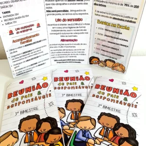 Folder Reunião de Pais – Editável