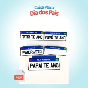 Caixa Placa Dia dos Pais