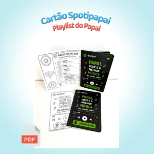 Cartão Spotipapai – Playlist do Papai