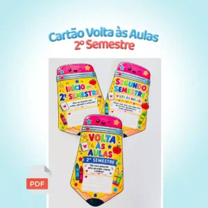 Capa- Cartão Volta às Aulas – 2º Semestre