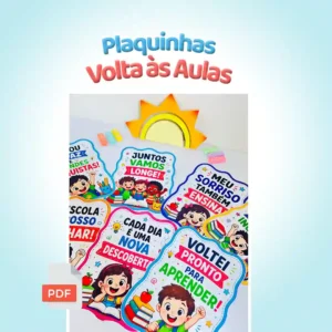 CAPA Plaquinhas Volta às Aulas