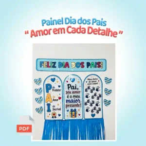 🩵 Painel Dia dos Pais – Amor em Cada Detalhe