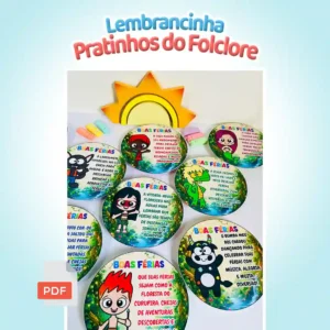 CAPA Lembrancinha Pratinhos do Folclore