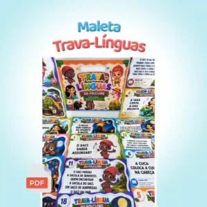 🎲 Trava-Línguas do Folclore – Cartaz Interativo