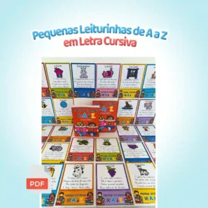 📚✍️ Pequenas Leiturinhas de A a Z em Letra Cursiva