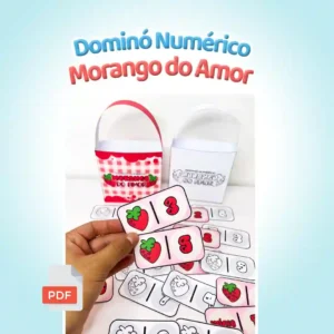 capa foto Dominó Numérico Morango do Amor