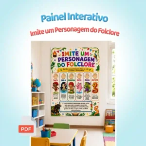 🌈 Painel Interativo – Imite um Personagem do Folclore